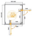 Душевой уголок CEZARES SLIDER-A-2-90/100-BR-GM SLIDER-A-2-90/100-BR-GM - фото 109035 Душевой уголок CEZARES SLIDER-A-2-90/100-BR-GM SLIDER-A-2-90/100-BR-GM - фото 109035