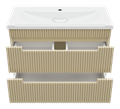 ARIANA - 80 Тумба подвесная с 2 ящ. капучино (эмаль) ARI-01080-03062Я