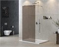 LIBERTA-L-2-120-C-NERO Душевая перегородка с возможностью двустороннего входа, стекло прозрачное, профиль чёрный, 1200x1950 мм LIBERTA-L-2-120-C-NERO - фото 115492
