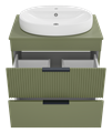 ENFIDA - 70 Тумба напольная 2 ящ. зеленая мат. эмаль ENF-06070-0842Я