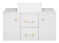 Тумба под раковину Brevita Shanel 100 подвесная (белая) SHA-09100-01-01-2Я