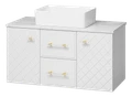 Тумба под раковину Brevita Shanel 100 подвесная (белая) SHA-09100-01-01-2Я