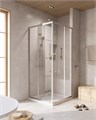 RELAX-304-A-2-100-C-GM Душевой уголок, отделка Оружейная сталь RELAX-304-A-2-100-C-GM - фото 122940