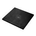 TRAY-MR-UNO-A-90-35-NERO-NO Поддон из искусственного мрамора в комплекте с сифоном с чёрной матовой декоративной накладкой, чёрный TRAY-MR-UNO-A-90-35-NERO-NO - фото 123976