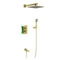 Душевая система встроенная с термостатом Petruma SX-5049/17SM Золото матовое 1994692960 - фото 126673