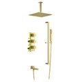 Душевая система встроенная с термостатом Selene SX-2239/17SM Золото матовое 1396086611 - фото 126758