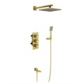 Душевая система встроенная с термостатом Tetra-Thermo SX-0199/17SM Золото матовое 01575198879 - фото 126766