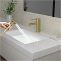 Смеситель для раковины с гигиеническим душем Saona 2360/17G Золото матовое 0511576722 - фото 126847 Смеситель для раковины с гигиеническим душем Saona 2360/17G Золото матовое 0511576722 - фото 126847