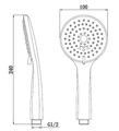 Ручной душ, ABS-пластик BB-D1C5 BB-D1C5