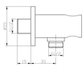 Ручной душ BelBagno ANCONA ANCONA-DFS-CRM ANCONA-DFS-CRM