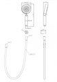 Ручной душ BelBagno со шлангом и держателем BB-DFS-5-CRM BB-DFS-5-CRM - фото 127562 Ручной душ BelBagno со шлангом и держателем BB-DFS-5-CRM BB-DFS-5-CRM - фото 127562
