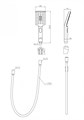 Ручной душ со шлангом и держателем BelBagno LUCE LUC-DFS-CRM LUC-DFS-CRM