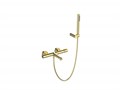Смеситель для ванны и душа BelBagno UNO-VASM/DFS-ORO в комплекте с ручным душем, шлангом и держателем. UNO-VASM/DFS-ORO - фото 128088 Смеситель для ванны и душа BelBagno UNO-VASM/DFS-ORO в комплекте с ручным душем, шлангом и держателем. UNO-VASM/DFS-ORO - фото 128088