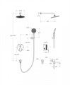 Встраиваемый душевой набор Belbagno MARINO-VDSET-CRM MARINO-VDSET-CRM