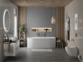 Акриловая ванна BELBAGNO BB412-1700-800-MATT, пристенная, белая матовая BB412-1700-800-MATT