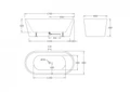 Акриловая ванна BelBagno BB71-1800-NERO-W0 BB71-1800-NERO-W0