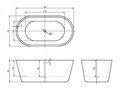 Акриловая ванна BELBAGNO BB306-1485 BB306-1485 - фото 129352 Акриловая ванна BELBAGNO BB306-1485 BB306-1485 - фото 129352