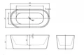 Акриловая ванна BELBAGNO BB306-1775 BB306-1775