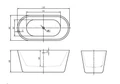 Акриловая ванна BELBAGNO BB306-1775 BB306-1775