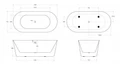 Акриловая ванна BELBAGNO BB306-1775 BB306-1775