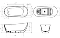 Акриловая ванна BELBAGNO BB704-1700-800-K BB704-1700-800-K