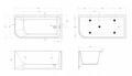 Акриловая ванна BELBAGNO BB712-1700-730-L BB712-1700-730-L