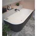 Акриловая ванна CEZARES SLIM CORNER-180-80-60-R-NERO-SET SLIM CORNER-180-80-60-R-NERO-SET - фото 131417