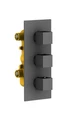 Душевая система встроенная с термостатом Timo Tetra-thermo черный (SX-0179/03SM) SX-0179/03SM