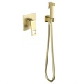 Смеситель встроенный с гигиеническим душем Timo Briana 7189/17SM золото матовое 7189/17SM
