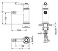 Смеситель для биде Timo Arisa 5312/00F хром 5312/00F - фото 133689 Смеситель для биде Timo Arisa 5312/00F хром 5312/00F - фото 133689