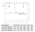 Зеркало Bliss LED 800x600 ЗЛП429