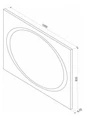 Зеркало Galaxy LED 1000x800 ЗЛП28