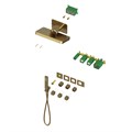 Душевая система встроенная с термостатом Timo Petruma SX-5249/17SM золото матовое SX-5249/17SM