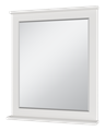 Марта - 70 Зеркало в раме белая эмаль (глянец) П-Мрт02070-011