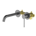 Смеситель для раковины встроенный Timo Saona черное золото (2372/18SM) 2372/18SM