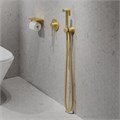 Смеситель встроенный с гигиеническим душем Timo Saona 2389/17SM золото матовое 2389/17SM