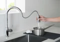 Смеситель для кухни с выдвижной лейкой Timo Saona хром (2316/00FL) 2316/00FL