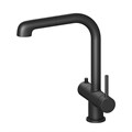 Смеситель для кухни с подключением фильтра и выдвижной лейкой Timo Saona 2346/03FL черный 2346/03FL