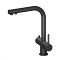 Смеситель для кухни с подключением фильтра и выдвижной лейкой Timo Saona 2356/03FL черный 2356/03FL