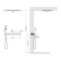 Душевая система встроенная с термостатом Timo Saona хром (SX-2319/00SM) SX-2319/00SM