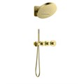 Душевая система встроенная с термостатом Timo Saona SX-2329/17SM золото матовое SX-2329/17SM