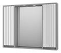BALATON -100 Зеркало-шкаф, комб. серый BAL-04100-01-01