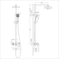 Душевая система Timo Selene черный (SX-1030/03) SX-1030/03