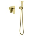 Смеситель встроенный с гигиеническим душем Timo Selene 2089/17SM золото матовое 2089/17SM