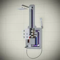 Душевая система встроенная с термостатом Timo Tetra-thermo черный (SX-0179/03SM) SX-0179/03SM