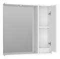 BALATON - 80 Зеркало-шкаф правый, белый BAL-04080-01-П