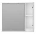BALATON - 90 Зеркало-шкаф правый, белый BAL-04090-01-П