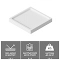 Душевой поддон ABBER AD3D090 90х90 квадратный, акриловый, белый AD3D090