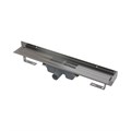Alcaplast  APZ16 Wall Водоотводящий желоб для перфорированной решетки с фиксированным воротником к стене горизонтальный сток, 550 мм  APZ16-550 APZ16-550 - фото 138673