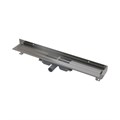 Alcaplast  APZ16 Wall Водоотводящий желоб для перфорированной решетки с фиксированным воротником к стене низкий, горизонтальный сток, 650 мм  APZ116-650 APZ116-650 - фото 138682